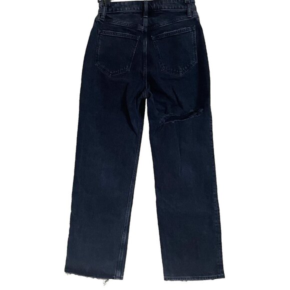 Abercrombie & Fitch Curve Love 90s Relaxed High Rise Jean 26 / 2S Distressed - Picture 5 of 11